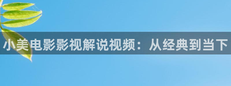 717电影秋霞网：小美电影影视解说视频：从经典到当下