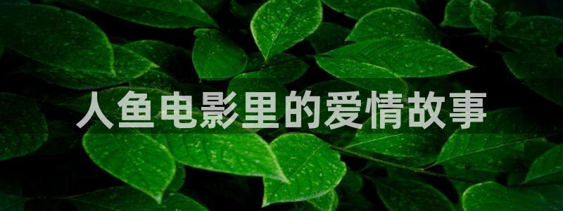 秋霞网在线观看成人福利：人鱼电影里的爱情故事
